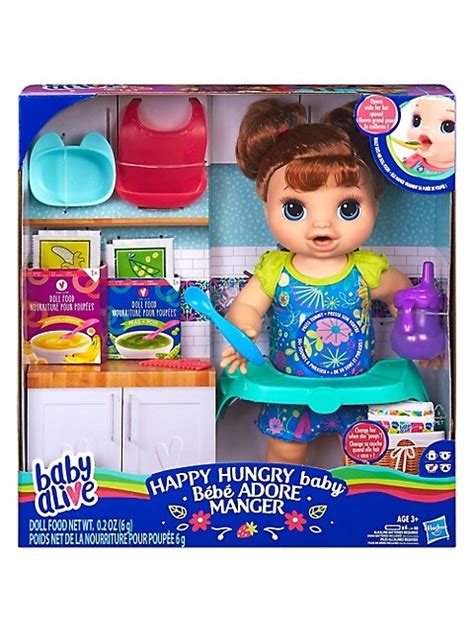 Baby Alive Baby Alive Happy Hungry Baby Brown Straight Hair Doll Thebay