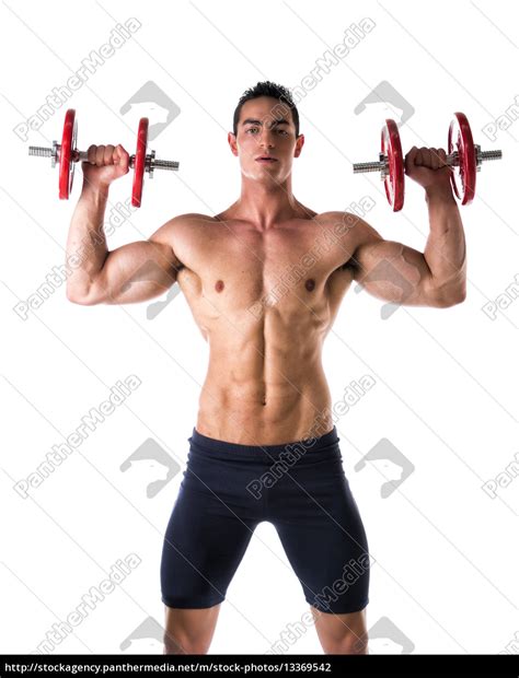 muskulös mit nacktem oberkörper junger mann Stockfoto Bildagentur PantherMedia