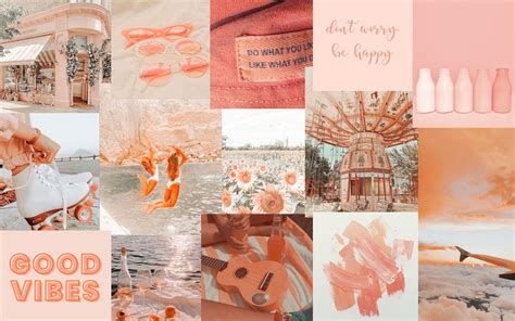 Peachy Aesthetic Laptop Wallpapers Top Free Peachy Aesthetic Laptop