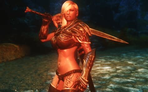 Sexy Vanilla Female Armor For Unp And Sevenbase With Bbp At Skyrim