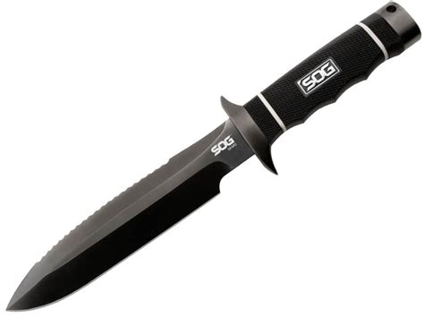 Sog Demo Fixed Blade Knife Inch Straight Serrated Edge Spear
