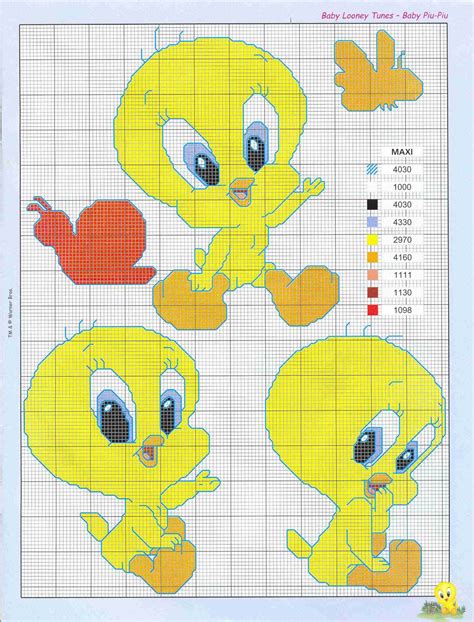 1000 Images About Baby Looney Tunes Cross Stitch On Pinterest Looney