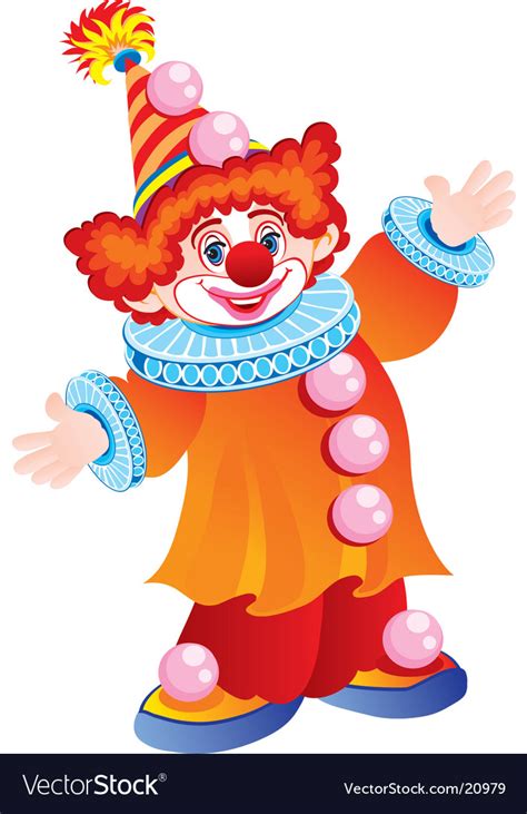celebratory clown royalty free vector image vectorstock