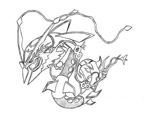 Click on the coloring page to open in a new window and print. Rayquaza coloring pages download and print for free