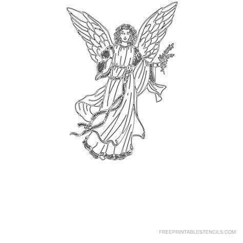 23 Free Printable Angel Stencils