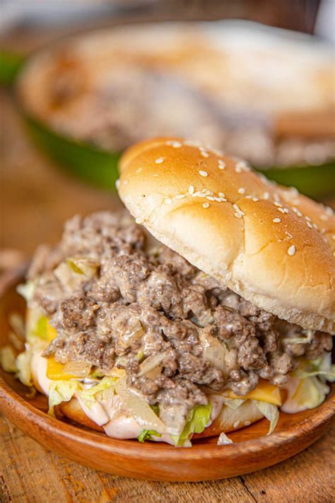 Roasted potatoes with onion soup mix. Big Mac Sloppy Joes are a delicious one pan meal with a ...