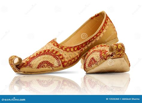 Pair Of Indian Traditional Shoes Stock Photo Image 13526360