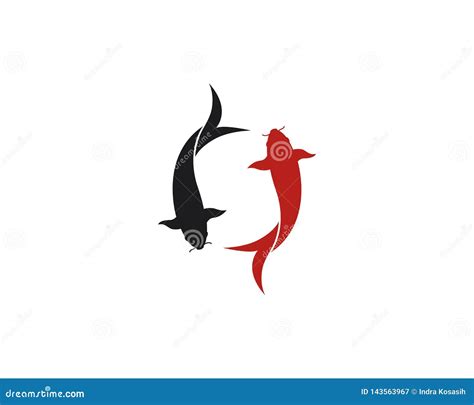 Koi Fish Logo Vector Icon Stock Vector Illustration Of Symbol 143563967