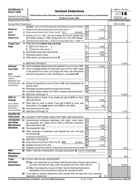 Check spelling or type a new query. Individual Tax Return Problem 2 Form 1040 Schedule A | Tax ...