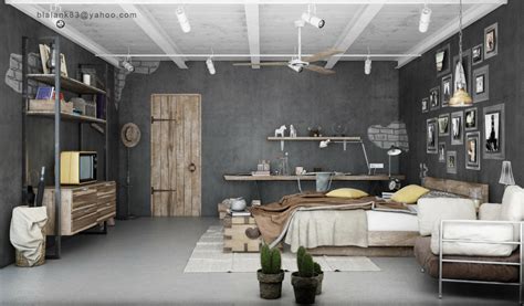 Industrial Bedrooms Interior Design Home Design