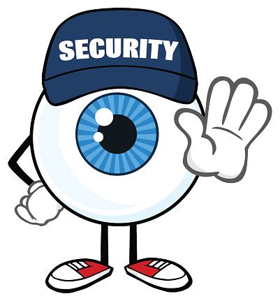 Choose from 140+ security guard graphic resources and download in the form of png, eps, ai or psd. Ilustración de Globo Ocular Azul Dibujos Animados Mascota ...