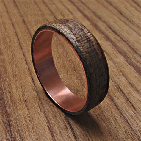 Black Walnut Wooden Wedding Band For Men Men