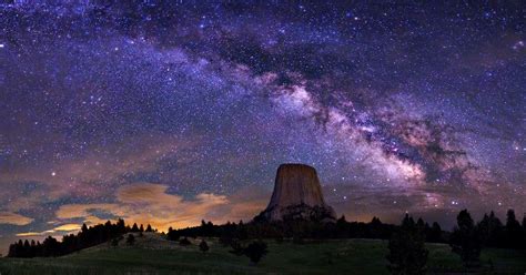 Milky Way Galaxy From Earth Widescreen Wallpaper
