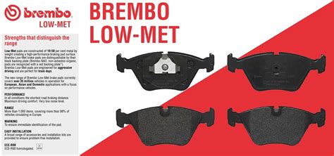 Brembo Rear Low Met Brake Pad Set Sensor Kit For BMW F X F X M Performance EBay