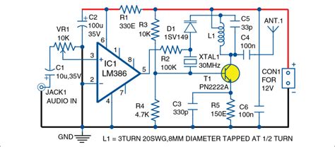 Fm Transmitter Circuit For Broadcasting Full Diy Project