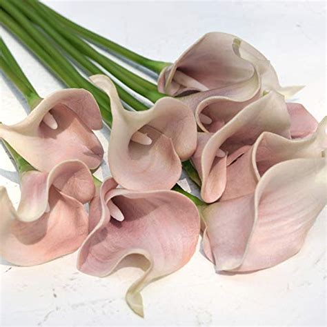 FiveSeasonStuff Real Touch Calla Lily Artificial Flowers Wedding Bridal