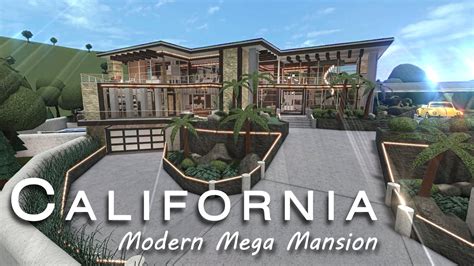 Bloxburg California Modern Mega Mansion Tour 935k Youtube