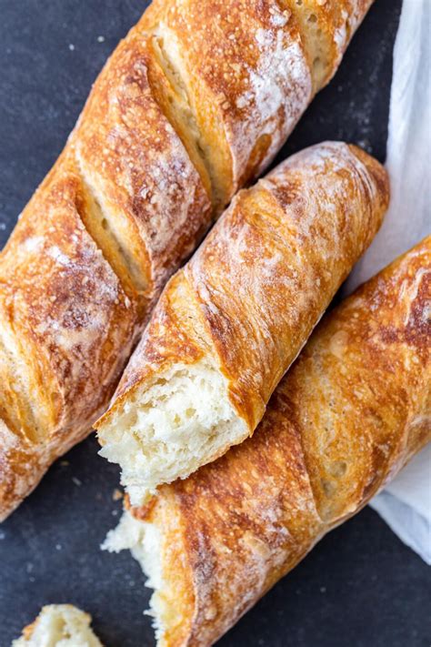 No Knead Bread-long loaf - Momsdish | Bread recipes homemade, Recipes ...