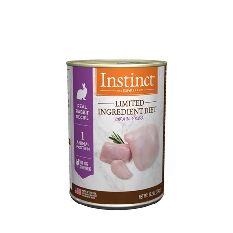 On average, hill's science diet dry dog food recipes contain 6.29% less fat than instinct recipes. Nature's Variety Instinct LID Rabbit Dog Food, Wet