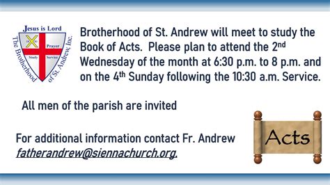Brotherhood Of St Andrew St Catherine Of Sienna Episcopal Church