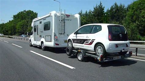 Smart Trailers Leaders In Small Car Towing Vw Up Being Towed Youtube