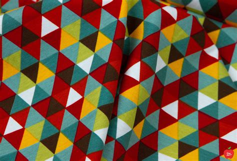 Geometric Knit Fabric Jersey Apparel Cotton Knit Fabric Geometric