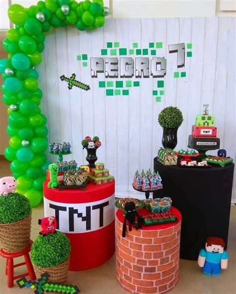 72 Ideas De Decoracion Para Fiesta De Cumpleanos De Minecraft Temas Images