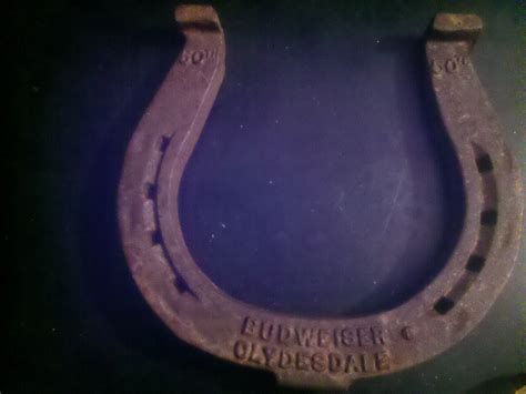 Budweiser Clydesdale 50th Anv Horseshoe Collectors Weekly