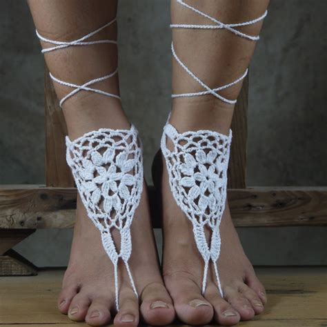 Black Crochet Barefoot Sandals Nude Shoes Foot My Xxx Hot Girl