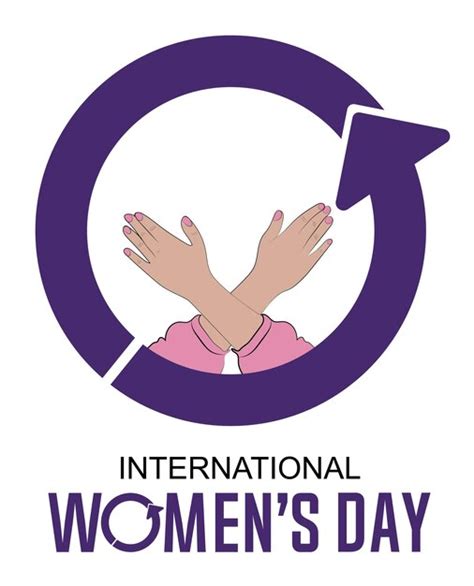 Premium Vector International Womens Day Women Crossed Hands Inside