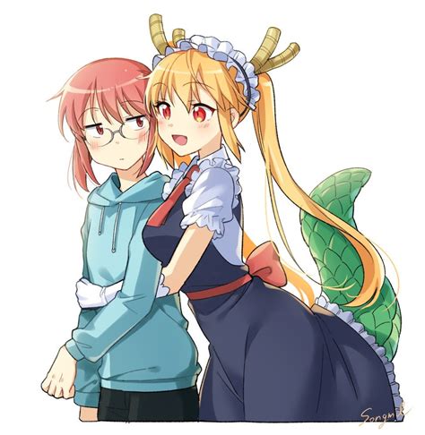 Tohru Giving Kobayashi Hugs Dragon Maid Wholesomeyuri