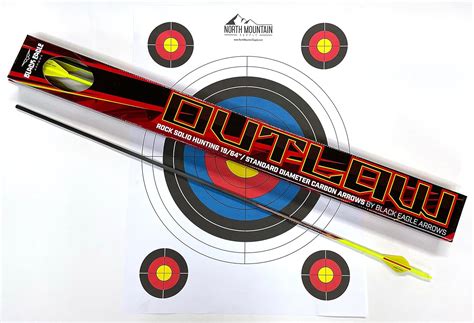 Black Eagle Arrows Outlaw Fletched Crested Arrows Yellow