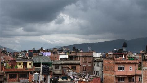 Sky And Clouds Over The Landscape In Kathmandu Nepal Image Free