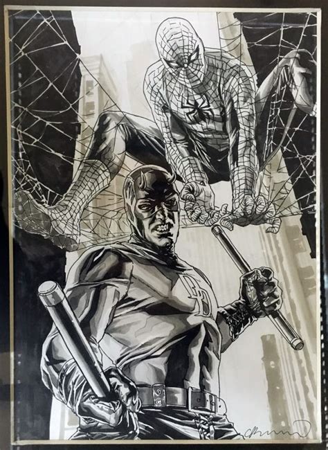 Spider Man And Daredevil By Lee Bermejo Comic Art