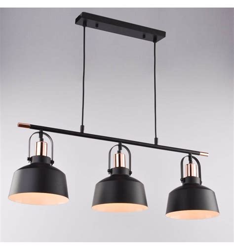 Acos lustre gst 1 reviews. Suspension loft industrielle| métal noir 3 abat-jours E27 ...