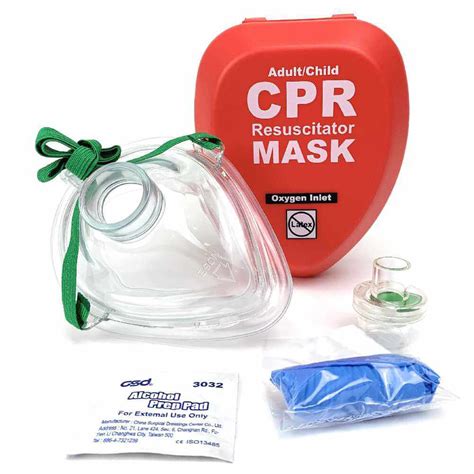 Cpr Pocket Rescue Masks Wnl Fak5000g Red Mcr Medical