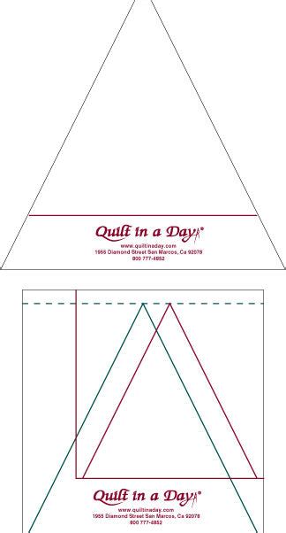 Triangle In A Square Rulers From Quilt In A Day Includes Free Pattern