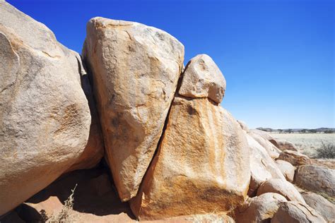 Sun Bleached Rocks Under A Blue Sky Royalty Free Stock Image Storyblocks