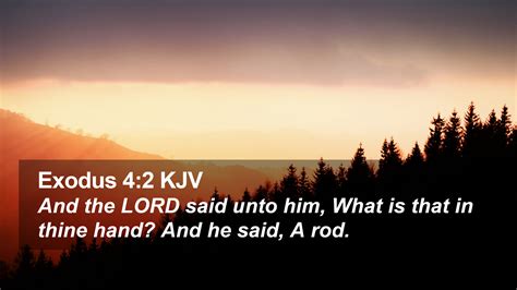 Exodus 42 Kjv Desktop Wallpaper And The Lord Said Unto Him What Is