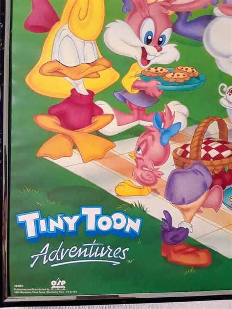 Vintage Looney Tunes Tiny Toon Poster Etsy