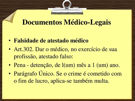 Documentos Medico Legais Slides Medicina Legal Parte 2 Docsity