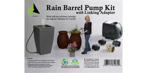 Algreen Products Rain Barrel Diverter Kit Or Pump