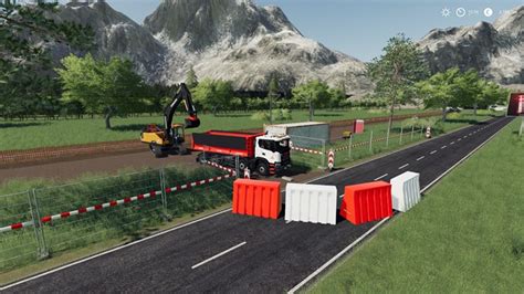 Plastic Road Barrier Pack V1 Farming Simulator Mod Center