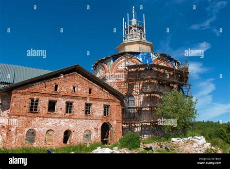 Holy Trinity Anzersky Monastery Of The Solovki Monastery On An Island