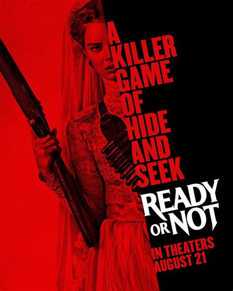 Day glo paper is perfect for displaying outdoors. 'Ready or Not' Poster Prepares for a Killer Game of Hide ...