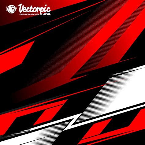 Racing Stripe Streak Red And White Line Abstract Background Free Vector