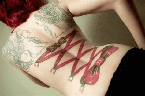 12 Stunning Back Corset Tattoo Designs Design Press