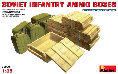 35090 Soviet Infantry Ammo Boxes Miniart
