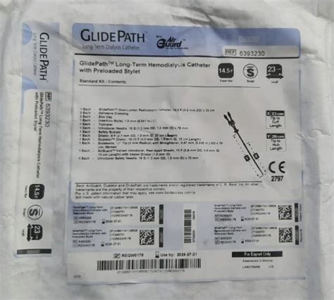 polyuerthane bard glidepath long term hemodialysis catheter for hospital at rs 16500 piece in