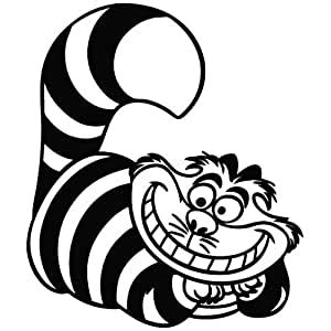 Siamese cat silhouette vector graphics. Amazon.com: Cheshire Cat Wonderland - Cartoon Decal Vinyl ...